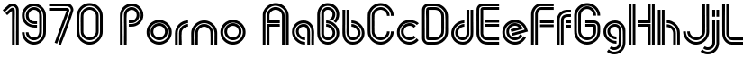 1970 Porno font download