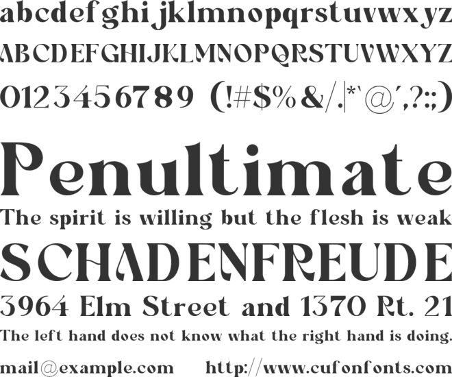 Lemar font preview