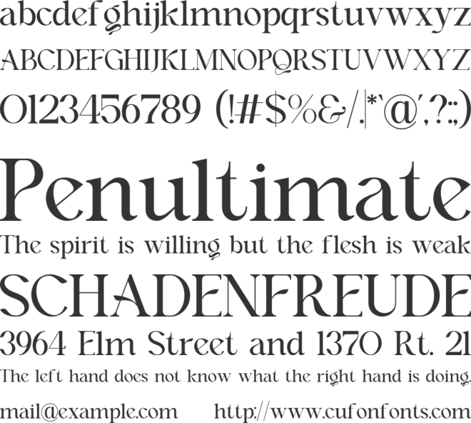 Githals font preview