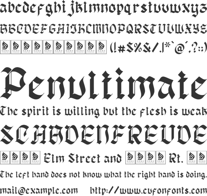 Jeff Zorvyk font preview