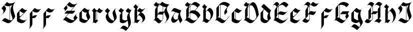 Jeff Zorvyk font download