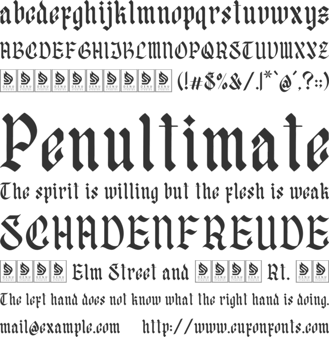 Yeremia font preview