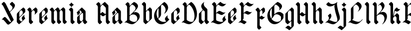 Yeremia font download