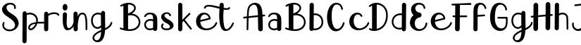 Spring Basket font download