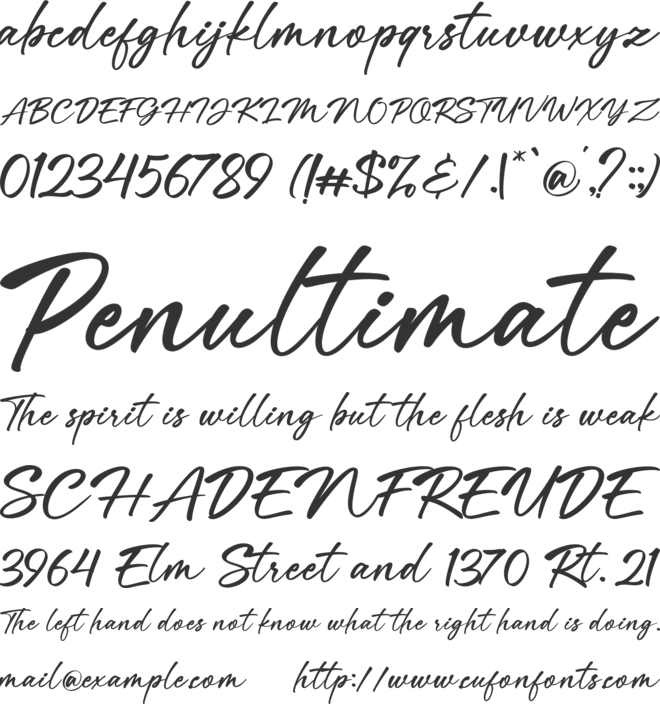Velomi Juice font preview