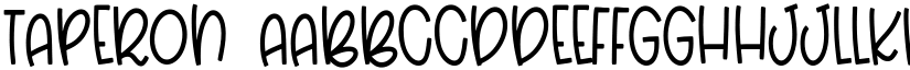 Taperon font download