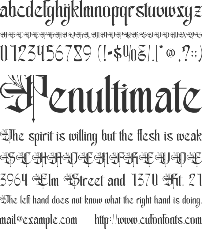 Highcrest - Personal use font preview