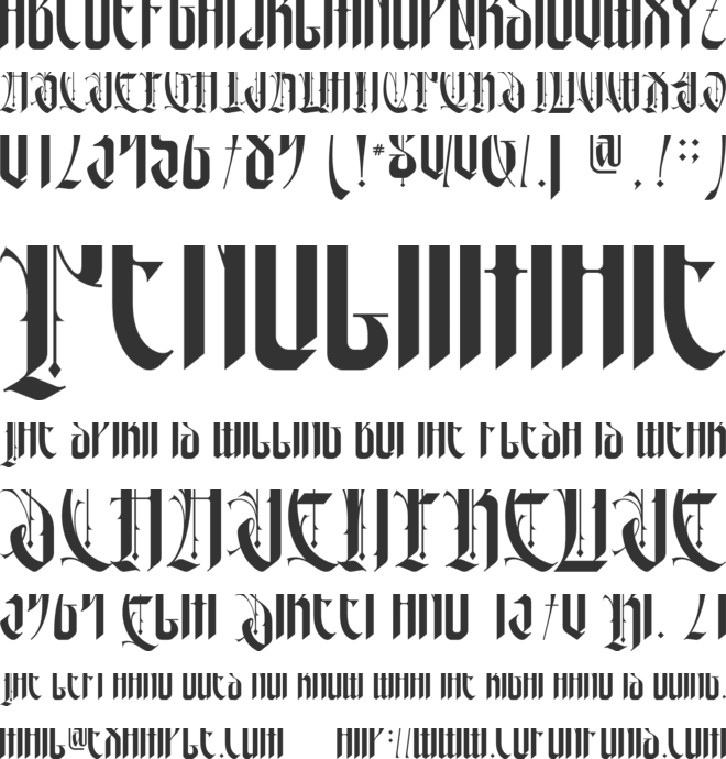 Xerathos - Personal use font preview