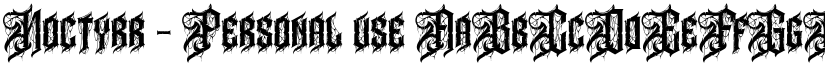 Noctyrr - Personal use font download