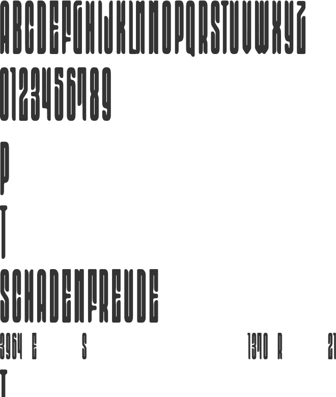 Skewrom font preview