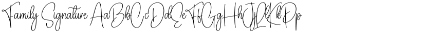 Family Signature font download