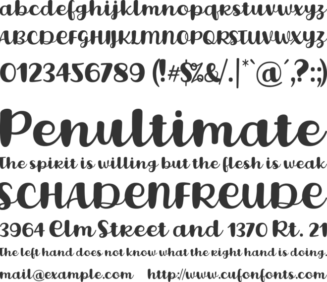 Lovina October Five font preview