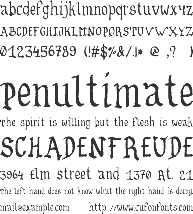 ErodedMotta font preview