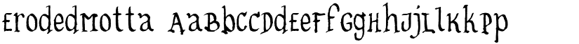 ErodedMotta font