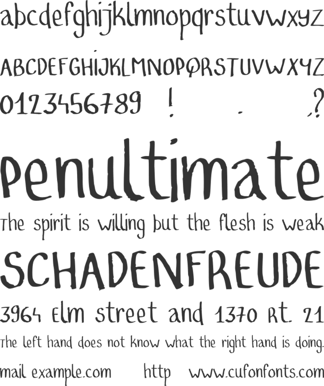 Tiraroum font preview