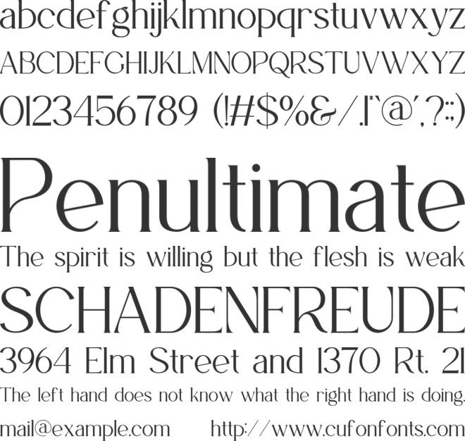 Obhiros font preview