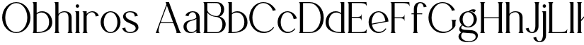 Obhiros font download