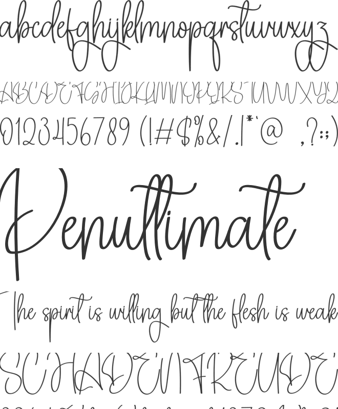 Samanta Signature font preview