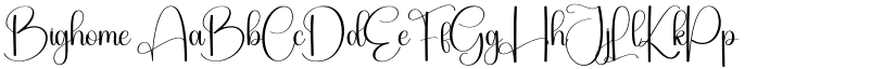 Bighome font download