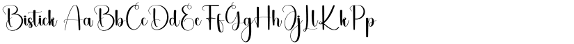 Bistick font download