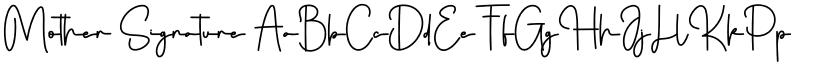 Mother Signature font download