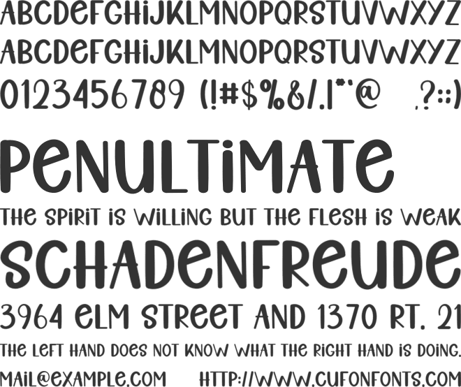 Designer Music font preview
