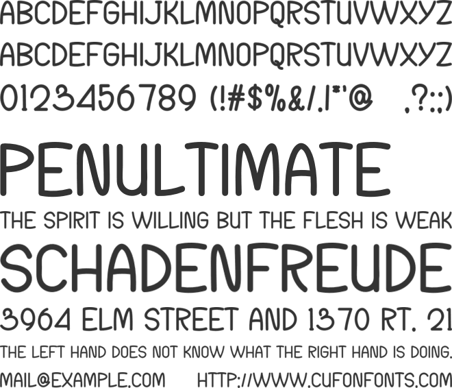 Mona Home font preview