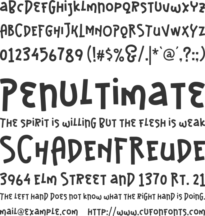 Semack font preview