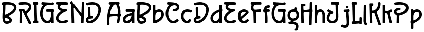 BRIGEND font download