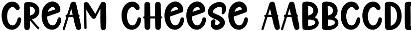 Cream Cheese font
