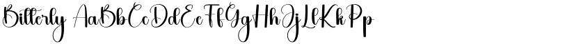 Bitterly font download