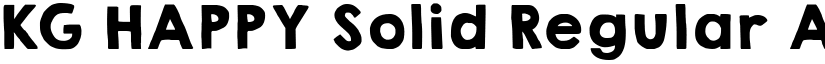 KG HAPPY Solid Regular font