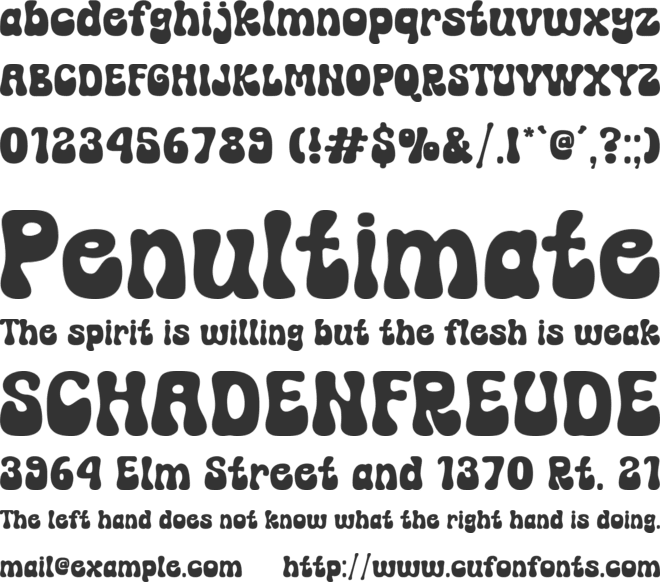Simple Chunky font preview