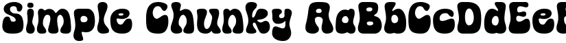 Simple Chunky font download