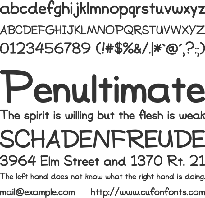 BarneyNew font preview