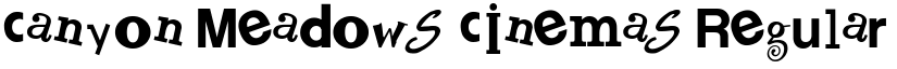 Canyon Meadows Cinemas font download