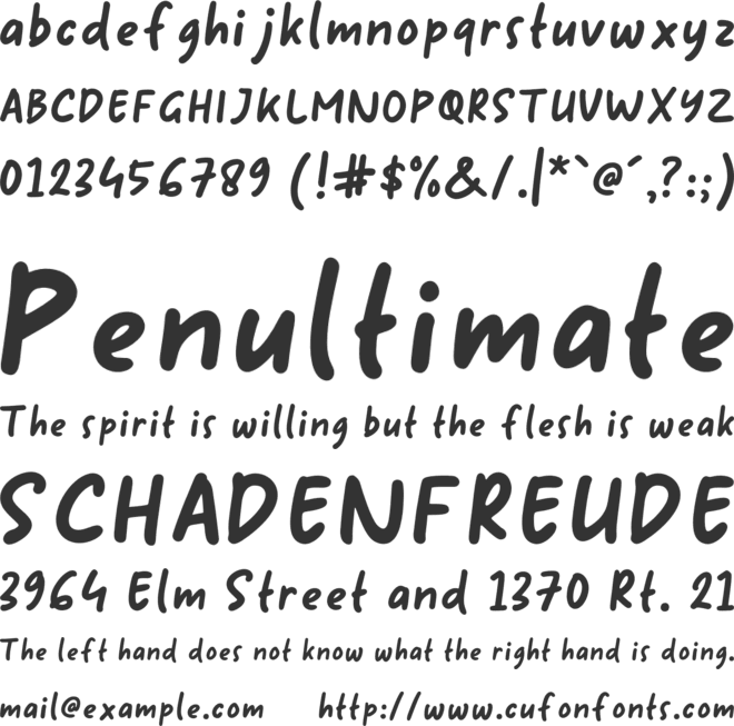 Holiday Notes font preview