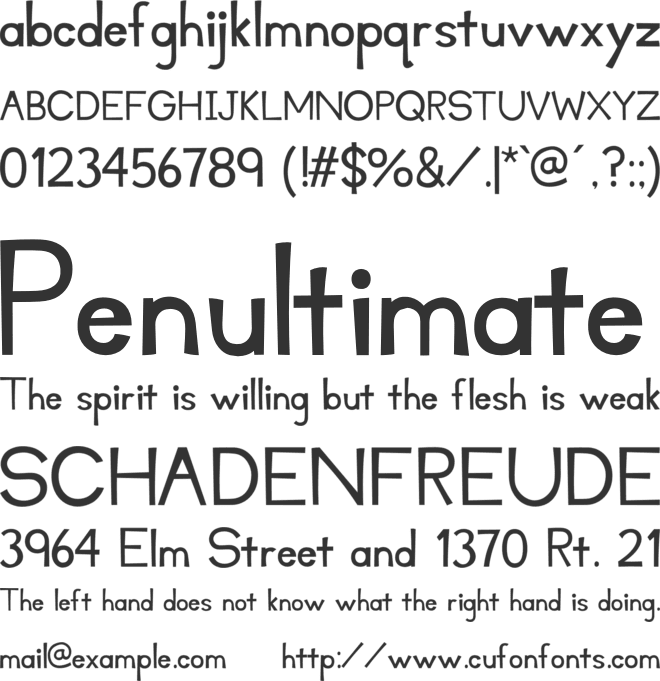 Wallykazam font preview