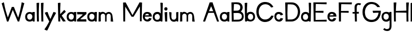 Wallykazam Medium font