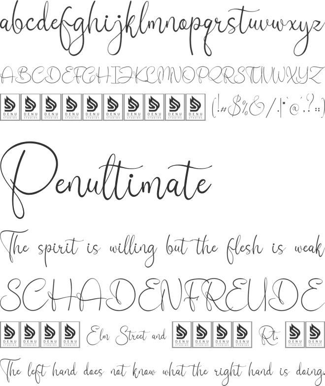 Sonyalea font preview