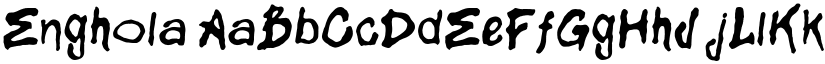Enghola font