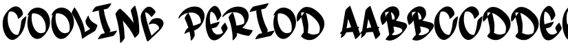 Cooling Period font