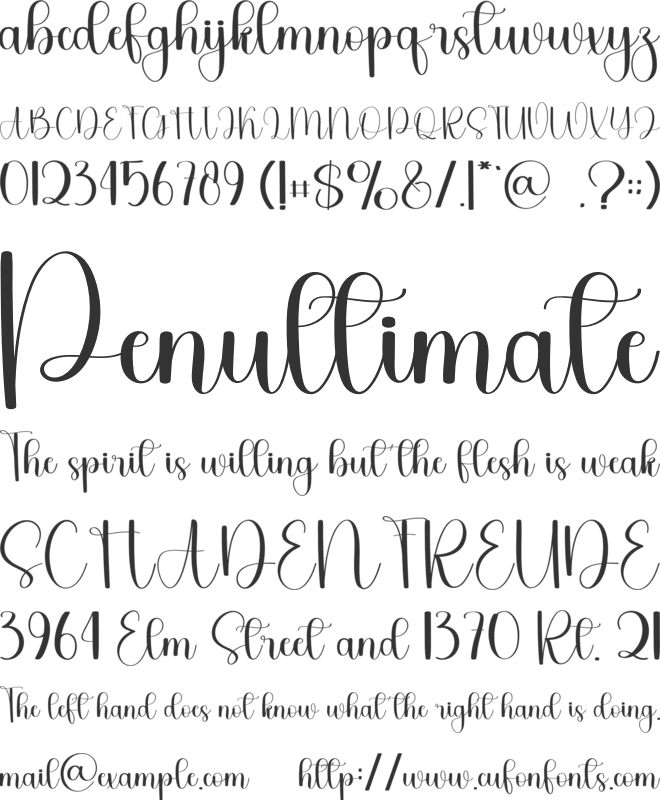 Autumn In Septemeber font preview