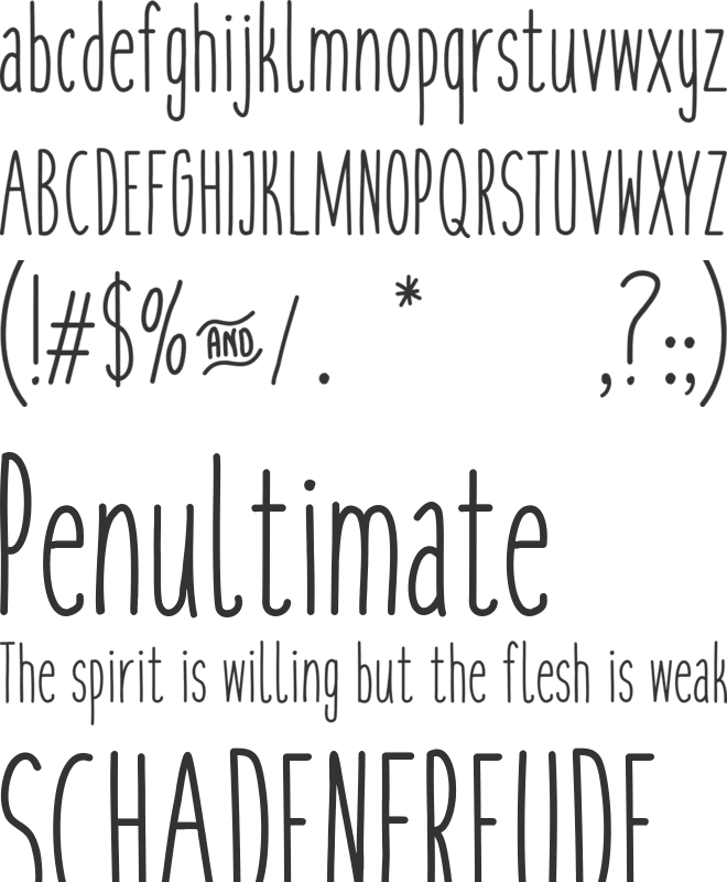 cookies&milk font preview