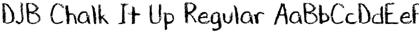 DJB Chalk It Up Regular font