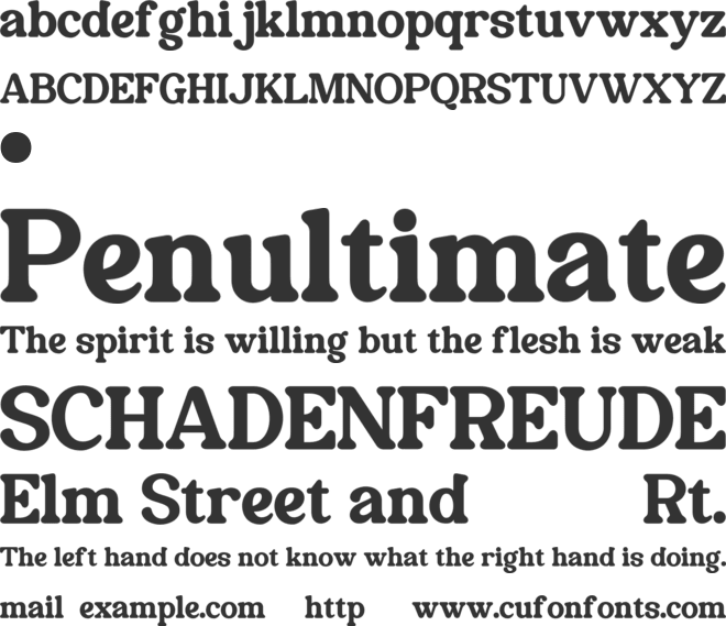 REYSTON font preview
