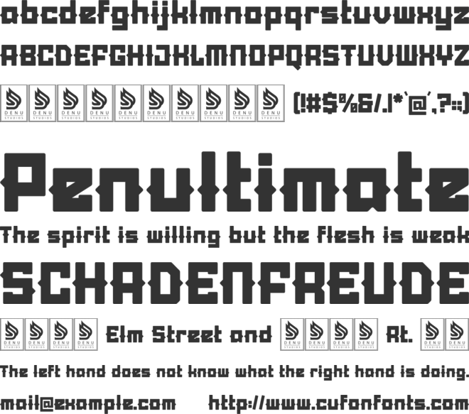 Lanarei font preview