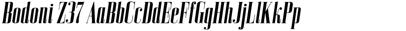 Bodoni Z37 font