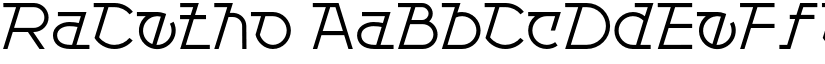 RaCetho font download
