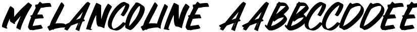 Melancoline font download